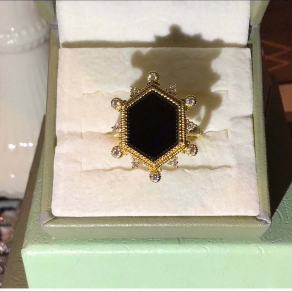 🍃🍃SOLD🍃🍃JUDITH RIPKA 14K GOLD DOM. RING🍃🍃